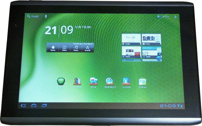 Acer is preparing to launch 5-inch, 7-inch and 10-inch Android 3.0 tablet PCs