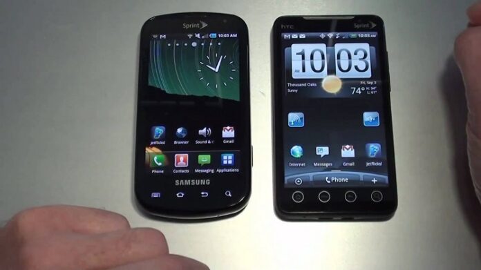 Samsung Epic 4G and the HTC Evo 4G